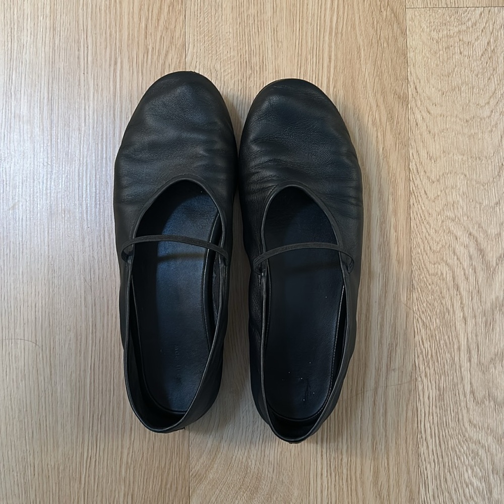 The Row Black Leather Ballet Flat - Size IT 39 - Picture 6 of 6